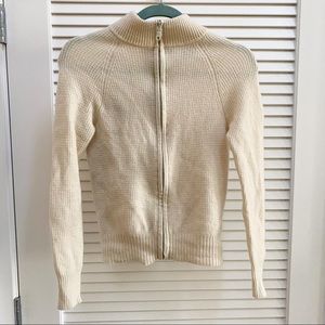 Cashmere Fifth Avenue Zip-Up Sweater M